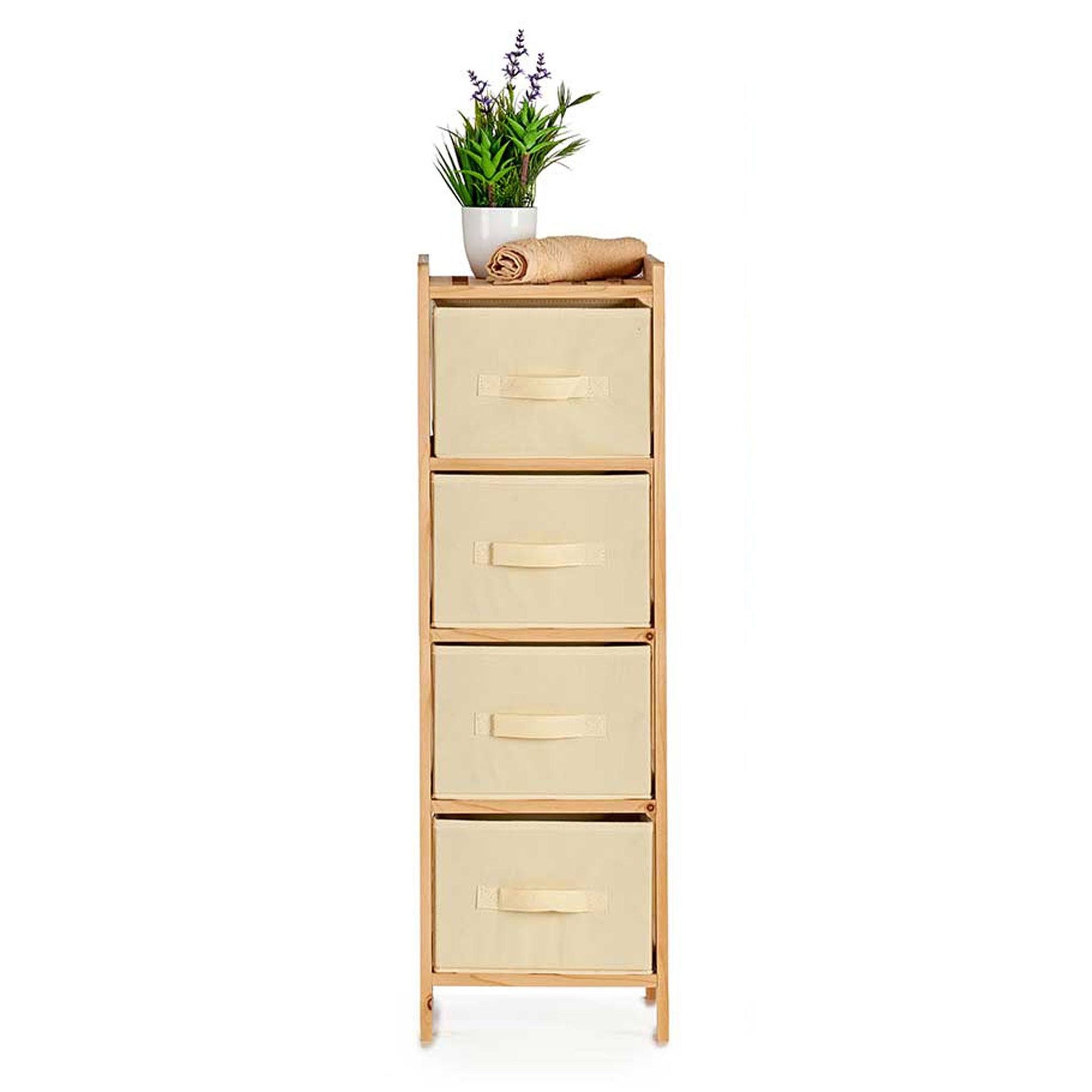 Mueble 4 Cajones Color Crema - Colección Kipit_2