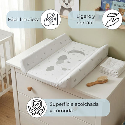 Bathby | Cambiador Fijo Para Bebé, Modelo Estrellas Y Luna_4
