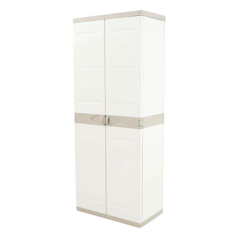 Armario 4 Estantes 70 cm Titanium Plastiken Beige