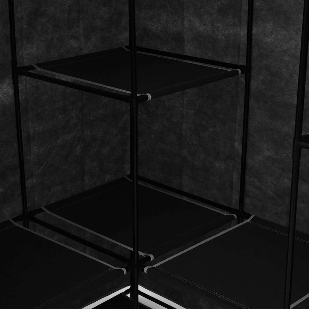 Armario De Esquina Negro 130x87x169 Cm_5