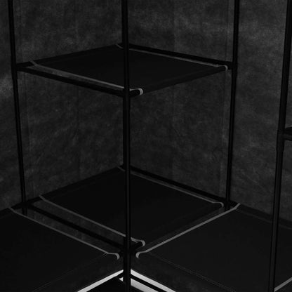 Armario De Esquina Negro 130x87x169 Cm_5