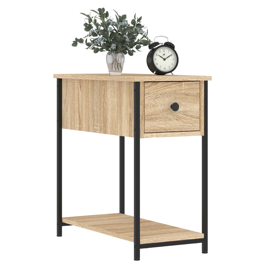 Mesitas Noche 2 Uds Madera Ingeniería Roble Sonoma 30x60x60 Cm_1