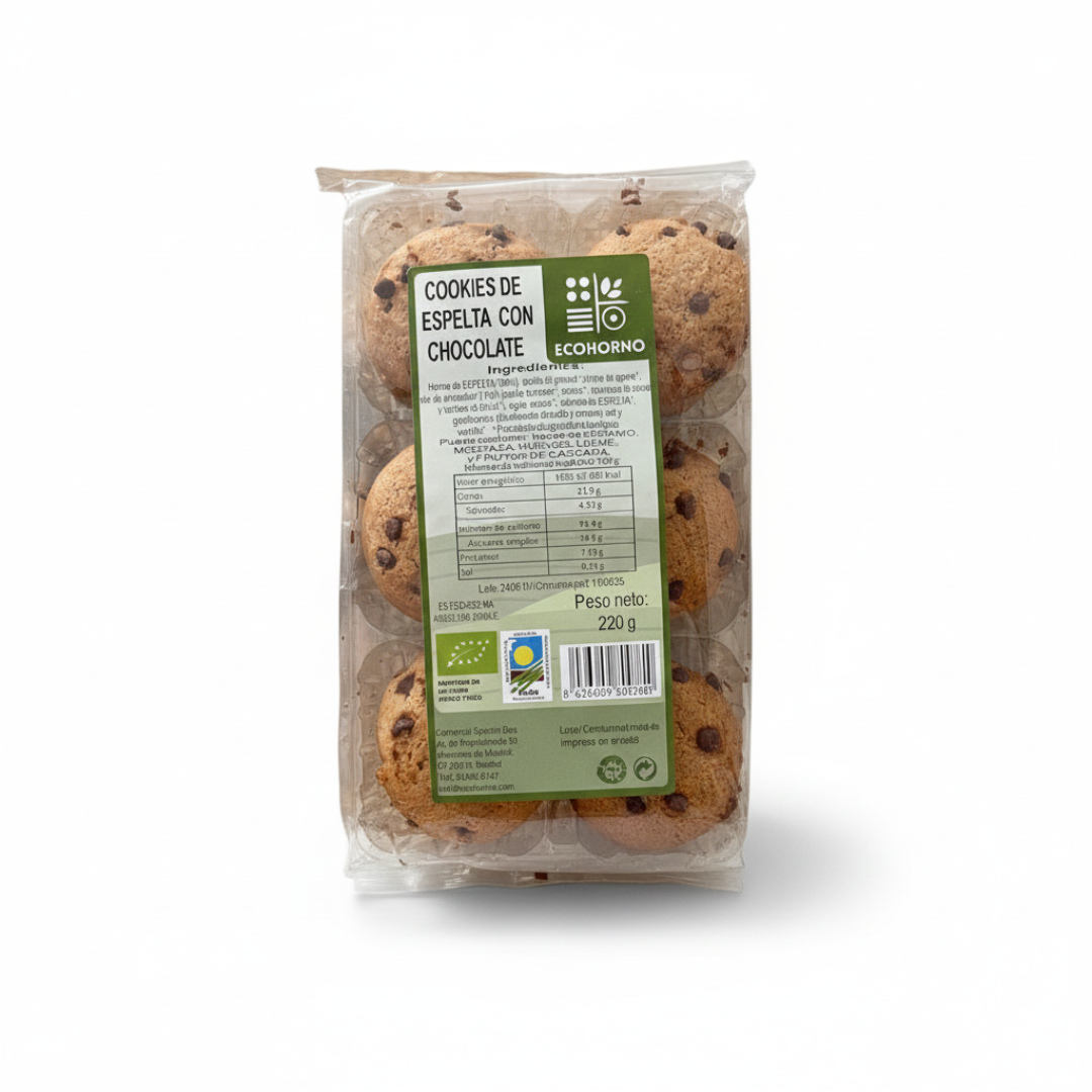 Cookies ecológicas de espelta con chocolate 220 g_0