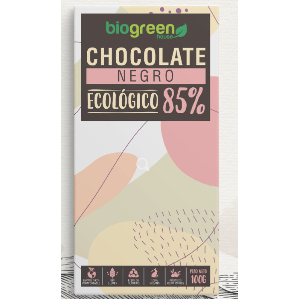 Tableta Chocolate Negro 85% Ecológico 100 Gr_0