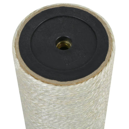 Vidaxl Poste Rascador Para Gatos 8x50 Cm 10 Mm Beige_1