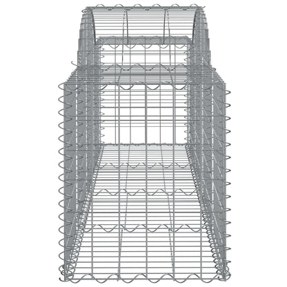 Cestas De Gaviones 40 Uds Forma De Arco Hierro 200x50x60/80 Cm_4