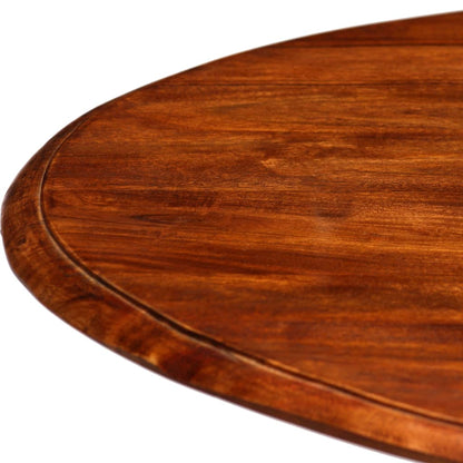 Mesa De Comedor Madera Maciza De Acacia Acabado Miel 80x76 Cm_3