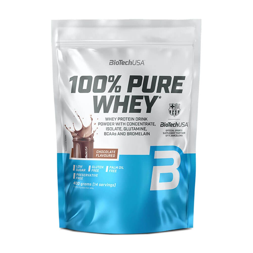 100% Pure Whey - 400g - Cookies & Cream - Proteina De Suero Whey - Biotech Usa_0