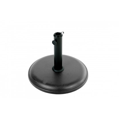 Pie De Sombrilla Redondo De Hormigón 15kg Gris Con 1 Tornillo + 1 Adaptador De Plástico 45x5cm - Mobiliario De Jardín_0