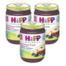 Pack x 3 Tarrito de manzana, fresa, plátano y frambuesa bio +4 meses HiPP 125g
