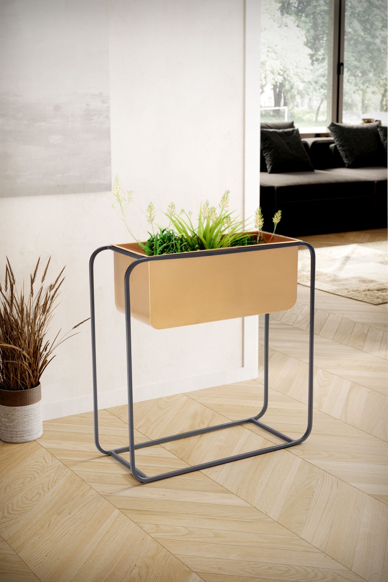 Macetero De Metal 60x60x24 Cm_2