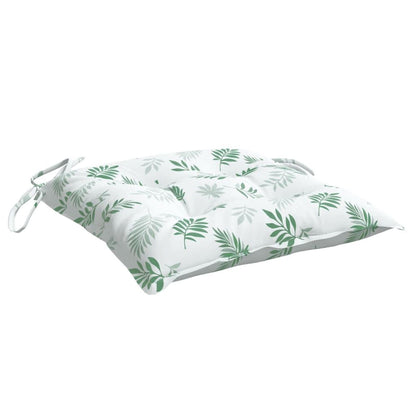 Vidaxl Cojines De Silla 6 Uds Tela Oxford Estampado Hojas 50x50x7 Cm_3