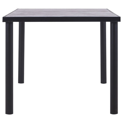 Mesa De Comedor De Mdf Negro Y Gris Hormigón 180x90x75 Cm_1