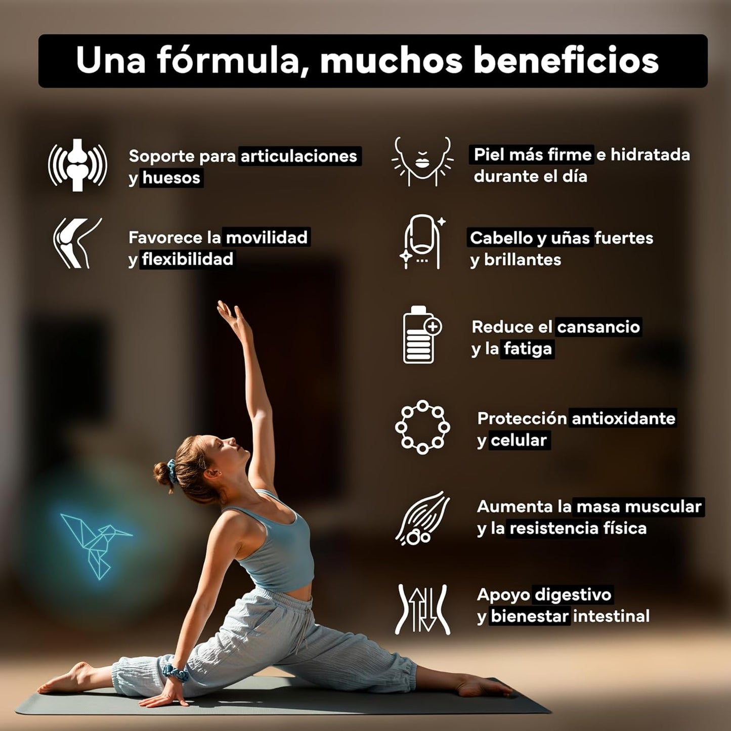 Colágeno con Magnesio Sevens Nutrition 120 cápsulas