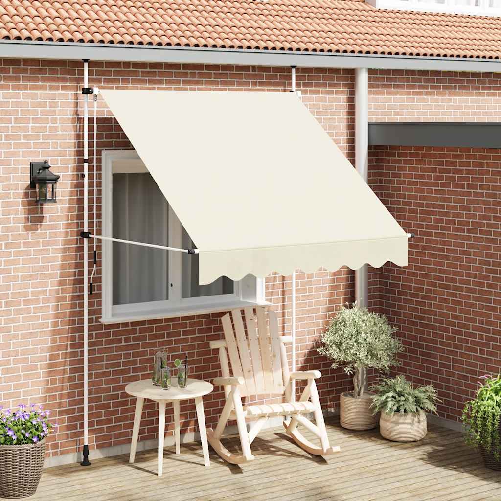Toldo Retráctil De Operación Manual 200 Cm Crema_1