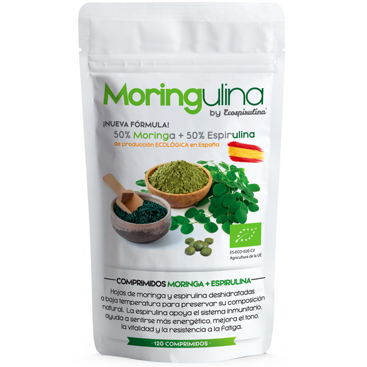 Moringa Y Espirulina Ecológicas En Comprimidos Ecospirulina 200 Comprimidos_0
