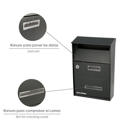Buzon Exterior Country Gris Oscuro 215 X 320 X 105 Mm._3