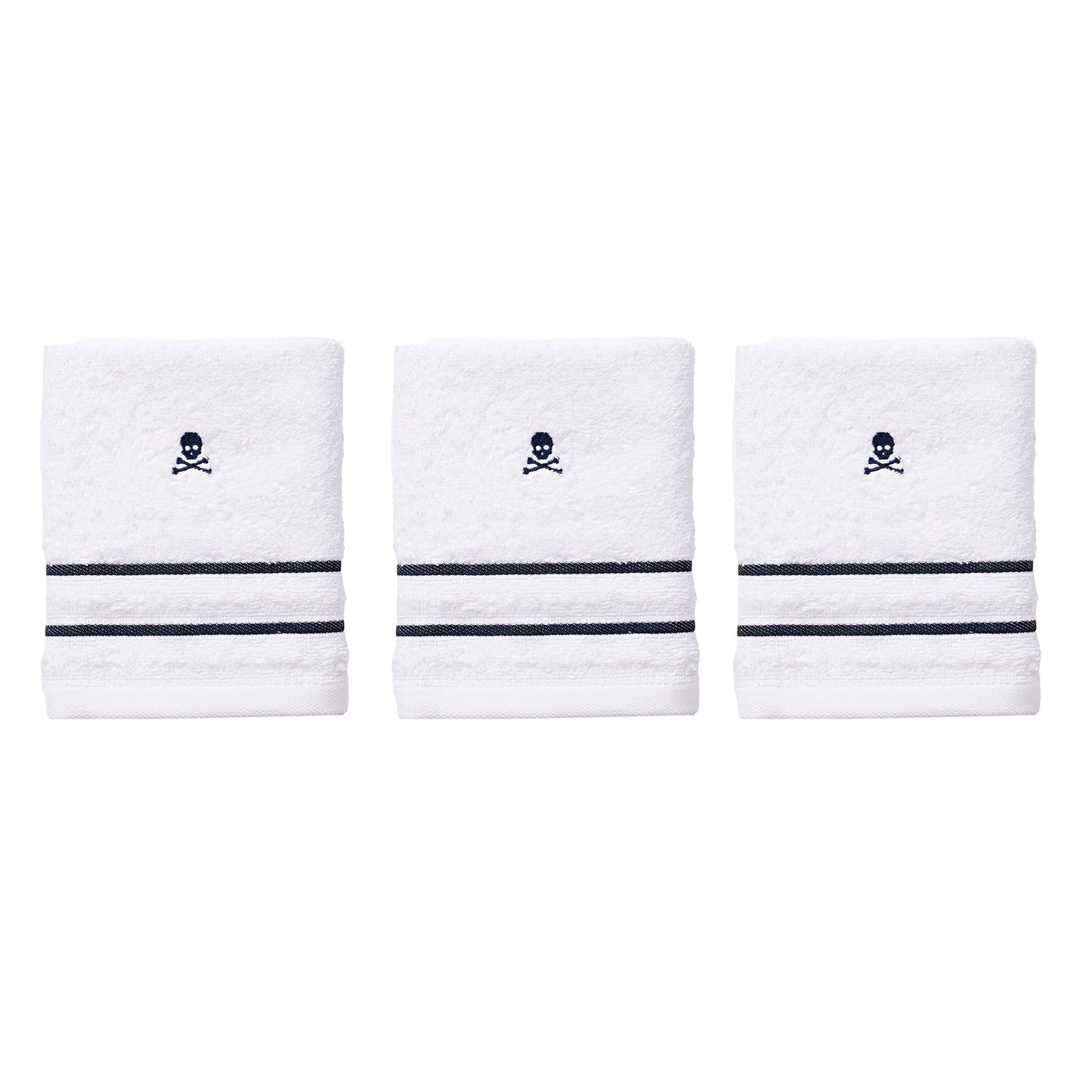 Set De 3 Toallas De Mano 30x50cm, 100% Algodón Con Logo Bordado Scalpers Home_0