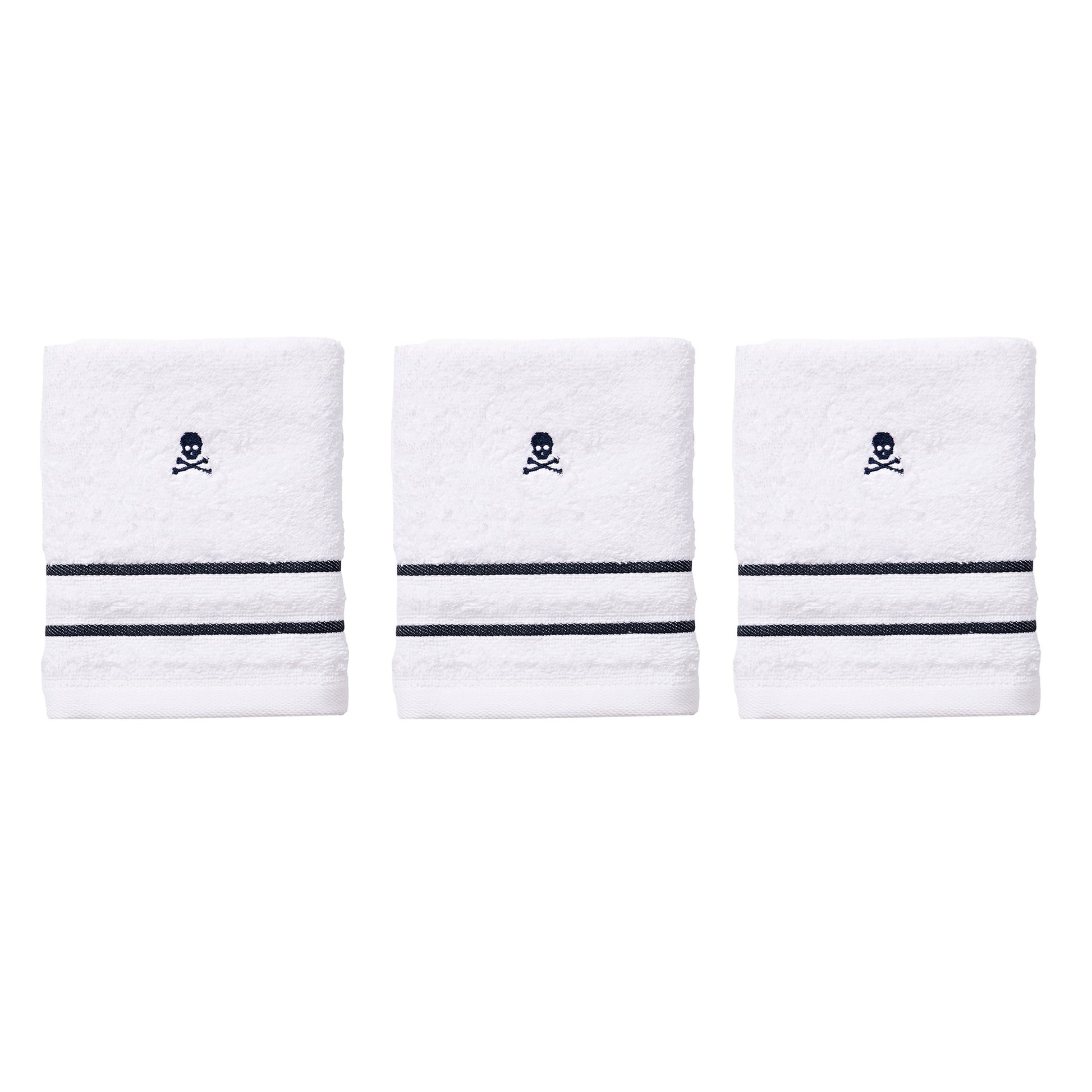 Set De 3 Toallas De Mano 30x50cm, 100% Algodón Con Logo Bordado Scalpers Home_0