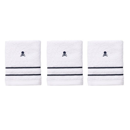 Set De 3 Toallas De Mano 30x50cm, 100% Algodón Con Logo Bordado Scalpers Home_0