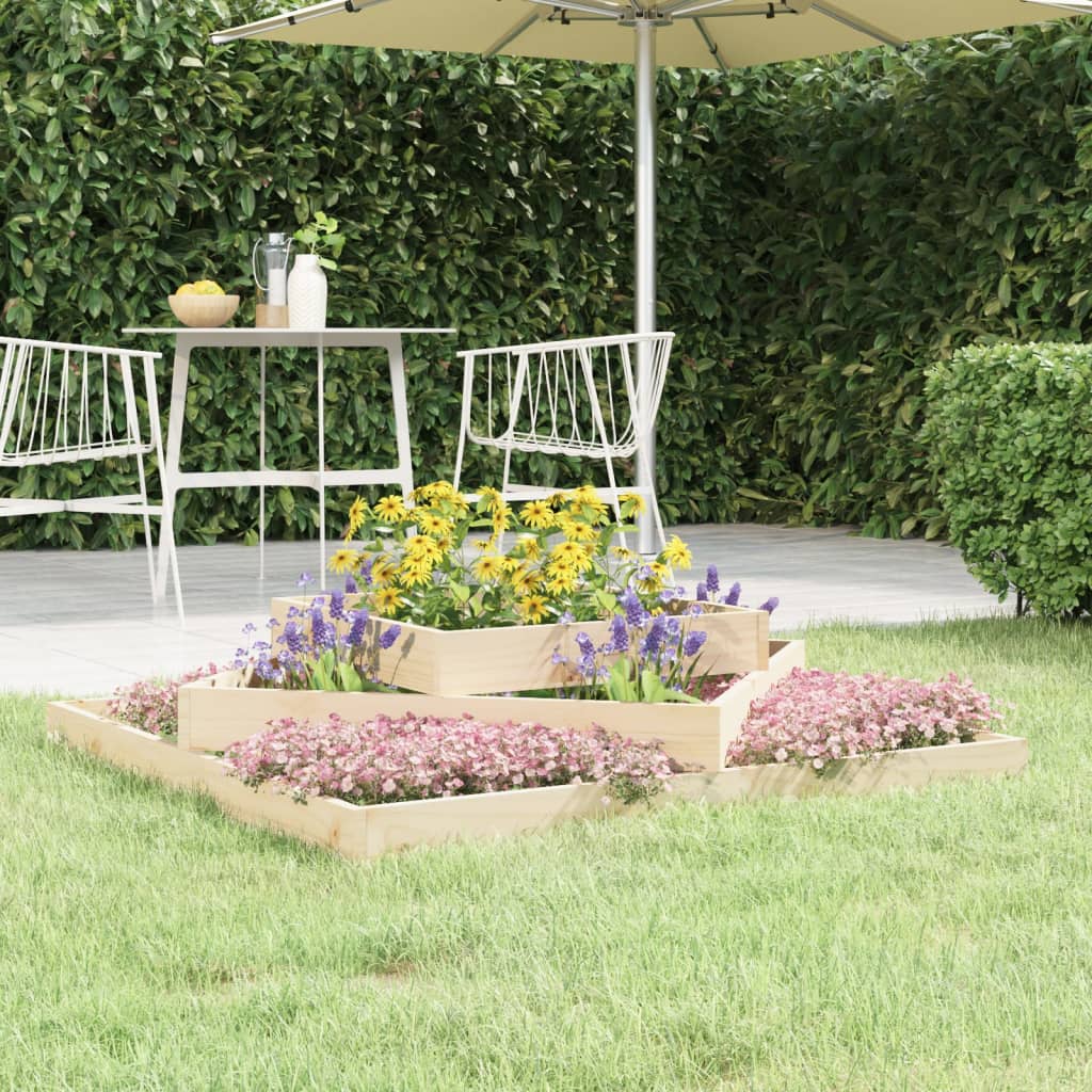 Jardinera De Madera Maciza De Pino 112x112x27 Cm_1