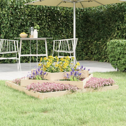 Jardinera De Madera Maciza De Pino 112x112x27 Cm_1