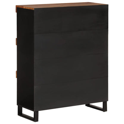 Armario Auxiliar Madera Maciza De Acacia 85x33x107 Cm_2