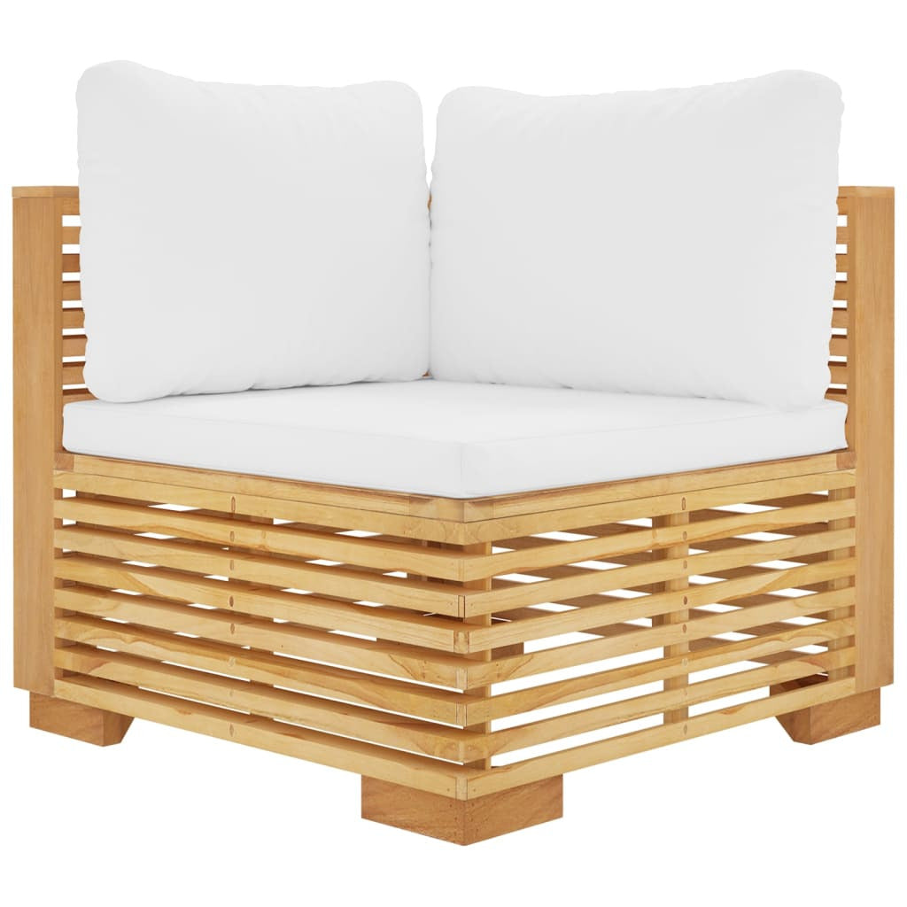 Vidaxl Juego Muebles De Jardín 12 Piezas Y Cojines Madera Maciza Teca_3