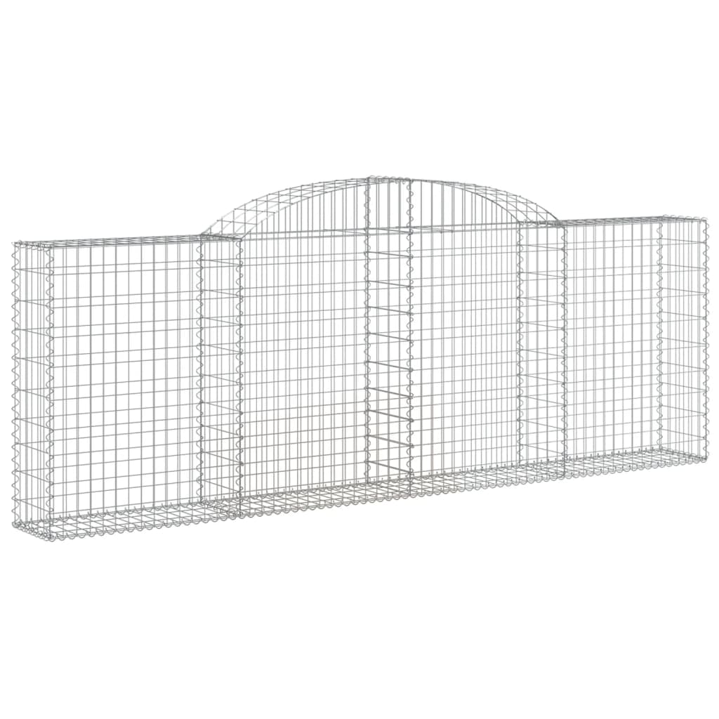 Cestas De Gaviones 17 Uds Forma Arco Hierro 300x30x100/120 Cm_2