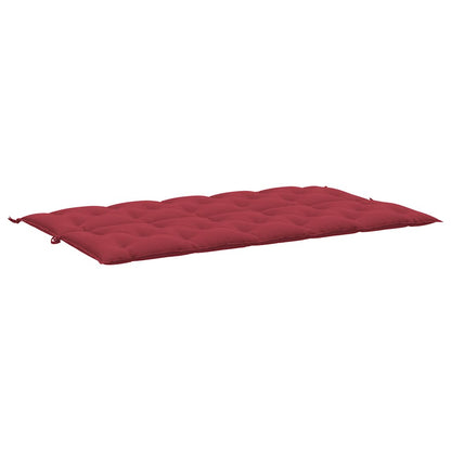 Vidaxl Cojín De Banco De Jardín Tela Oxford Rojo Tinto 180x(50+50)x7cm_3