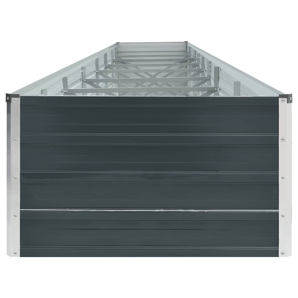 Arriate De Acero Galvanizado Gris Antracita 600x80x45 Cm_4
