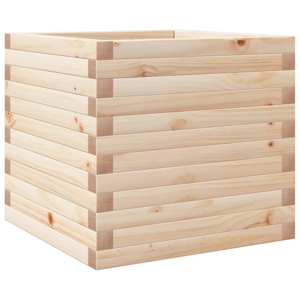 Jardinera De Madera Maciza De Pino 50x50x45,5 Cm_0