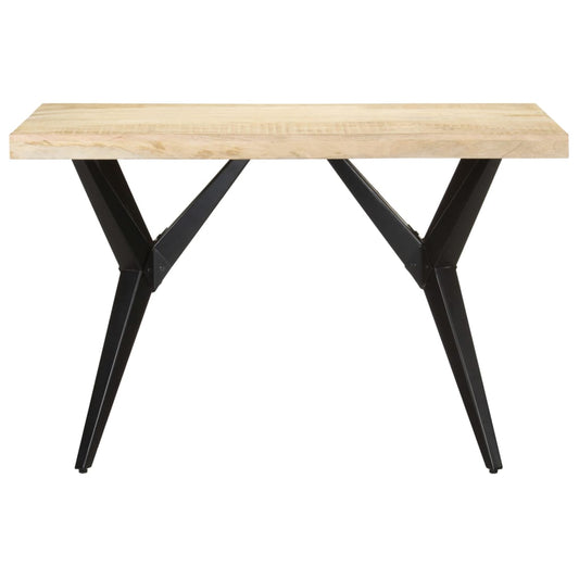 Mesa De Comedor De Madera Maciza De Mango 120x60x76 Cm_0