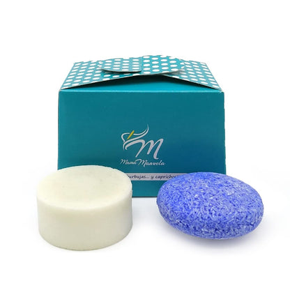 Pack Champú Sólido De Índigo + Acondicionador Sólido De Aceite De Coco - Ideal Para El Cuidado Del Cabello Canoso_0