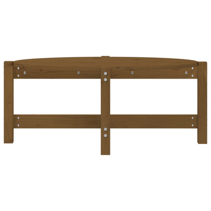 Mesa De Centro Madera Maciza De Pino Marrón Miel 87x48x35 Cm_3