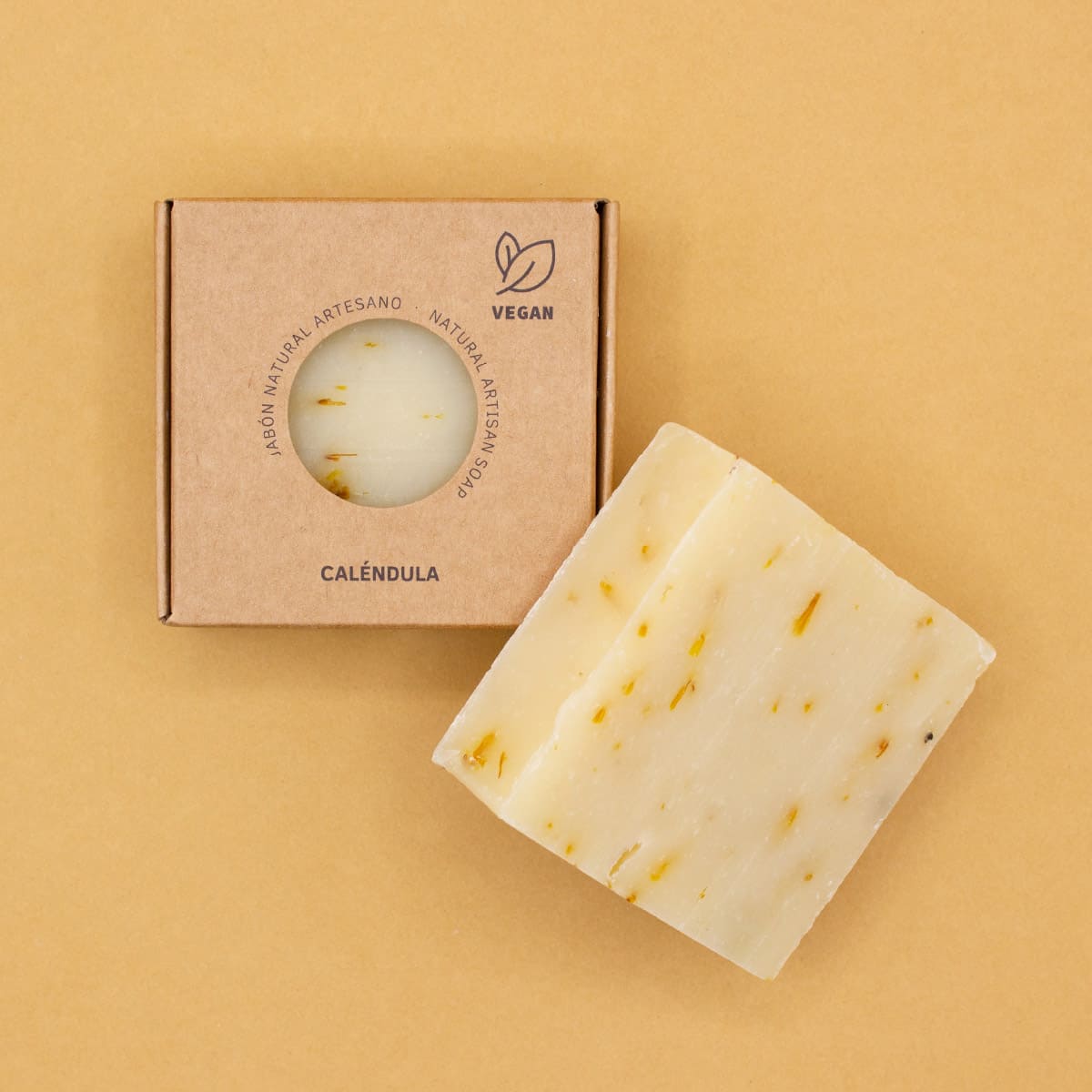 Jabón Natural Caléndula Premium Labnatur 100 g| Piel Sensible | Calmante | Regenerador Suave_2