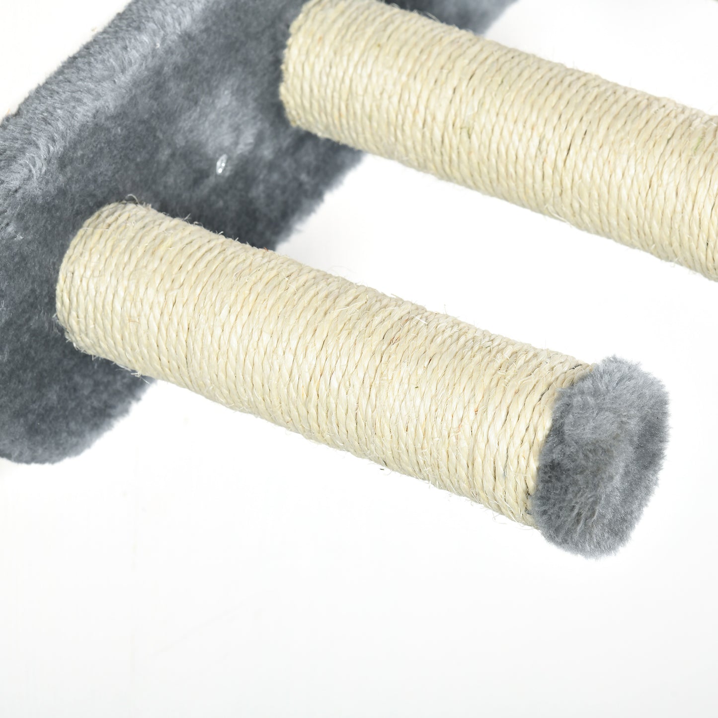 Pawhut Estante De Escalada Para Gatos De Pared Con Hamaca Nido Plataformas Gris_3