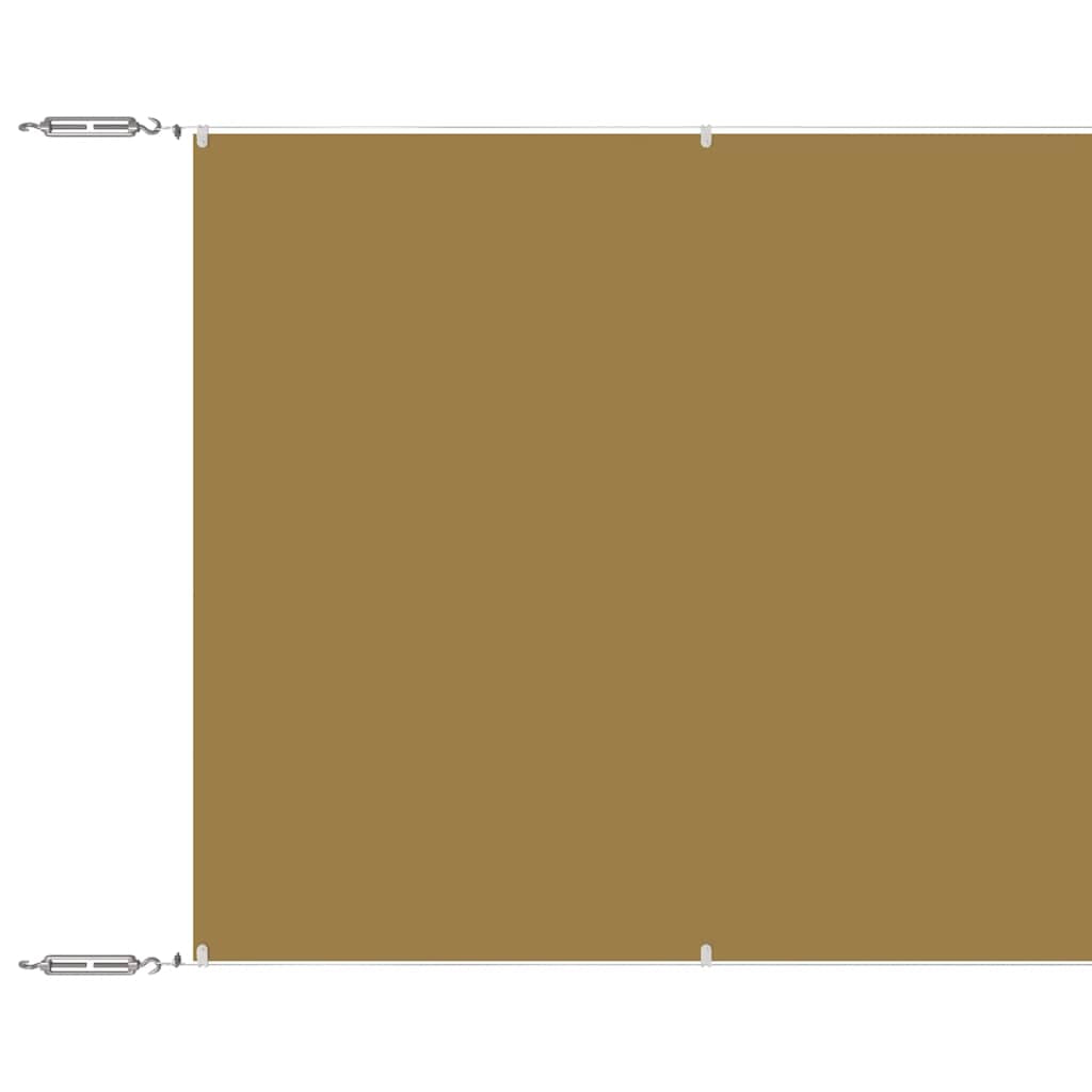 Vidaxl Toldo Vertical Beige 60x1200 Cm Tela Oxford_0