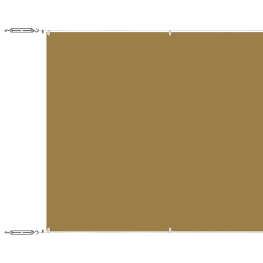 Vidaxl Toldo Vertical Beige 60x1200 Cm Tela Oxford_0