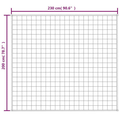 Vidaxl Manta Con Peso Tela Gris 200x230 Cm 13 Kg_5