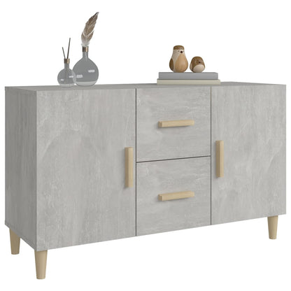 Aparador De Madera De Ingeniería Gris Hormigón 100x36x60 Cm / Vetonek_3