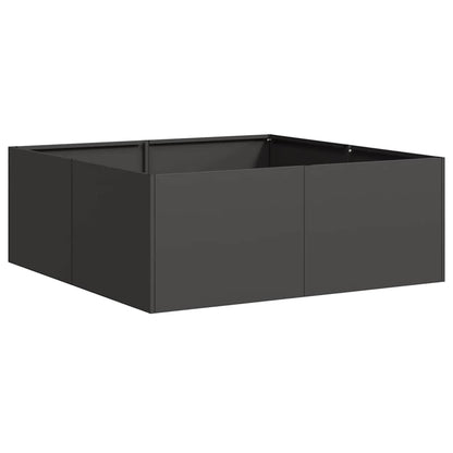 Jardinera Acero Negro 80x80x30 Cm_0