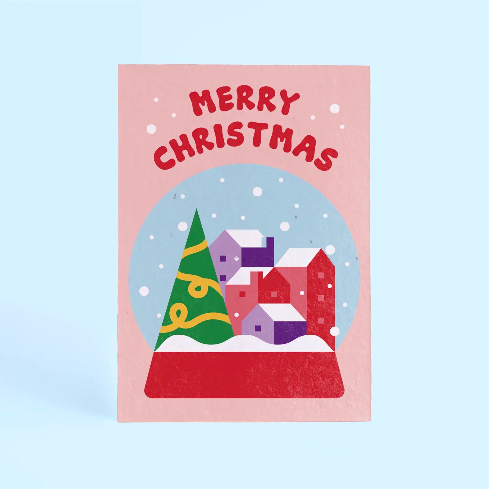 Postales Plantables Navidad Pack 5 Diseños – Snow Globe, Ho Ho Ho, Happy New Year, Snow Angels Y Elf - Resetea_1