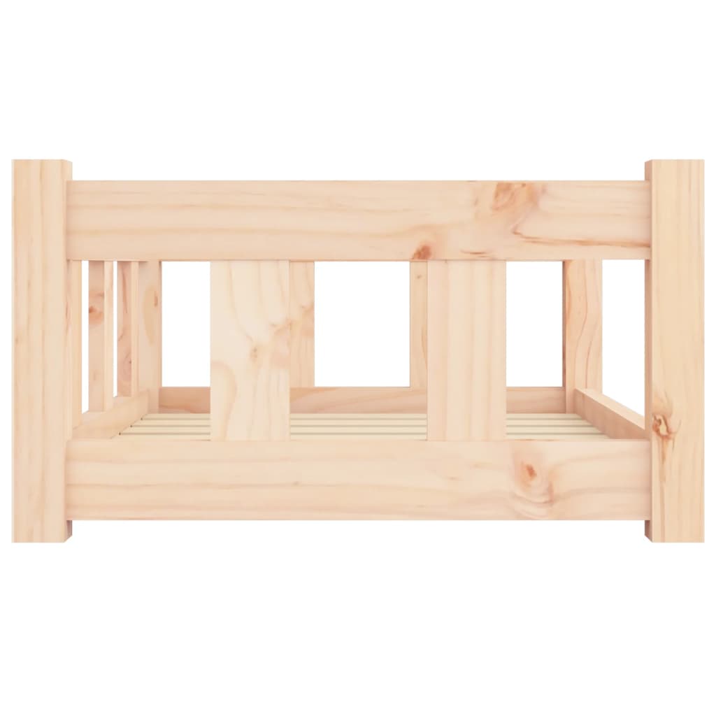 Cama Para Perros Madera Maciza De Pino 65,5x50,5x28 Cm / Vetonek_0