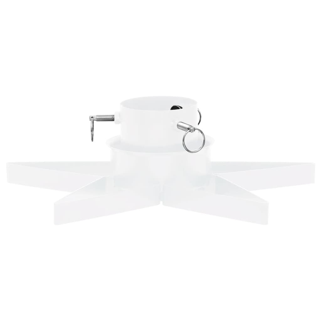 Vidaxl Soporte Para Árbol De Navidad Blanco 47x47x13,5 Cm_3