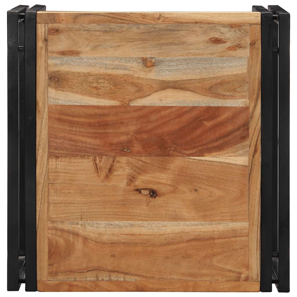 Mesa De Centro 50x50x35 Cm Madera Maciza Acacia_2
