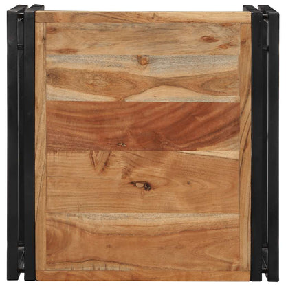 Mesa De Centro 50x50x35 Cm Madera Maciza Acacia_2