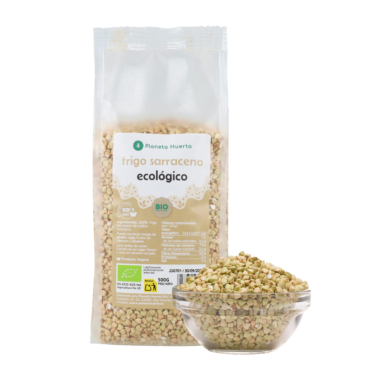Pack 2x Trigo Sarraceno ECO Planeta Huerto 500 g