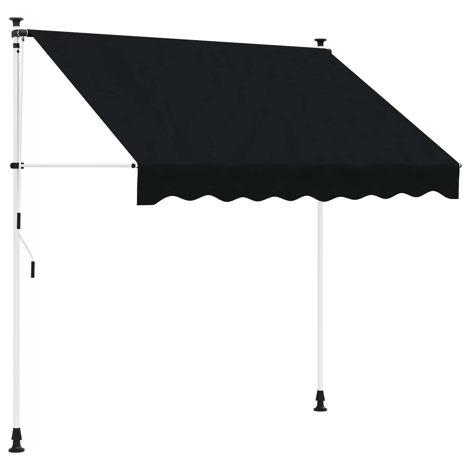 Toldo Retráctil Manual Negro 300 Cm_0
