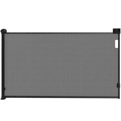 Pawhut Barrera De Seguridad Para Perros Retráctil 0-125 Cm Para Escaleras_0